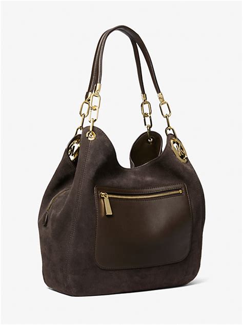 michael kors women's shoulder bag|michael kors suede shoulder bag.